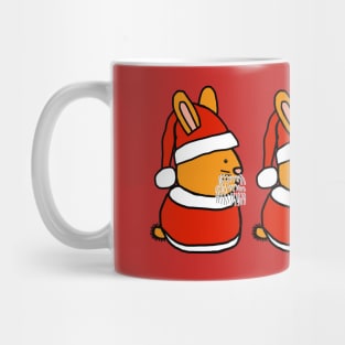 Cute Santa Bunny Trio Mug